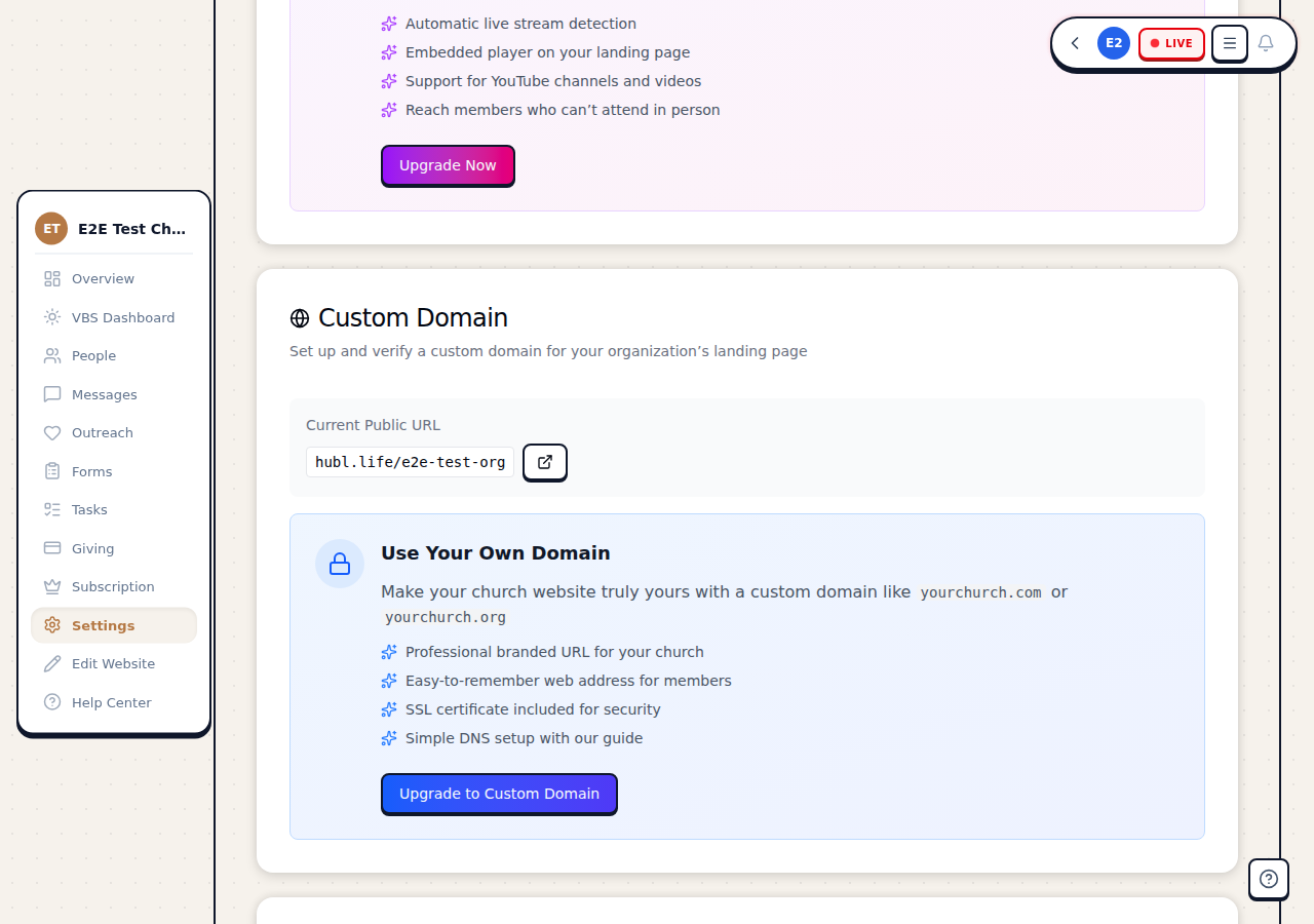 DNS verification instructions